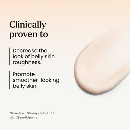 MAËLYS B-FLAT Belly Firming Cream for Women - Skin Tightening & Moisturizing Treatment with Shea Butter & Bentonite Clay - Smooths Look of Stretch Marks - Postpartum Body Care (3.4 Fl Oz)